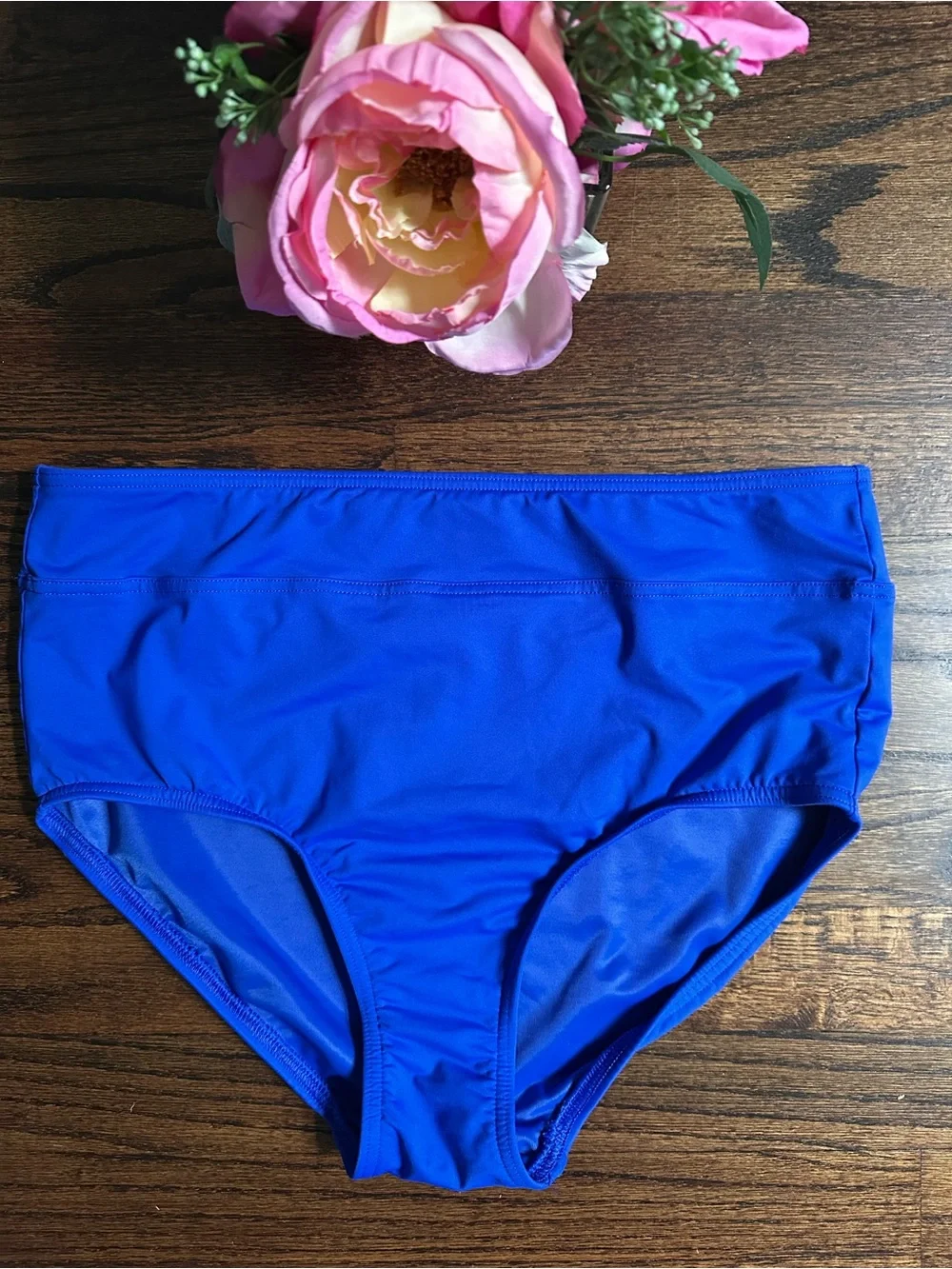 Lands End high waisted swim bottom, size 8